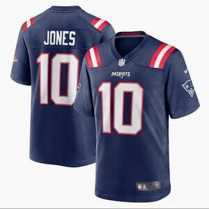 Men’s Nike NFL Mac Jones Patriots Game Jersey in Navy - Size L - NWOT